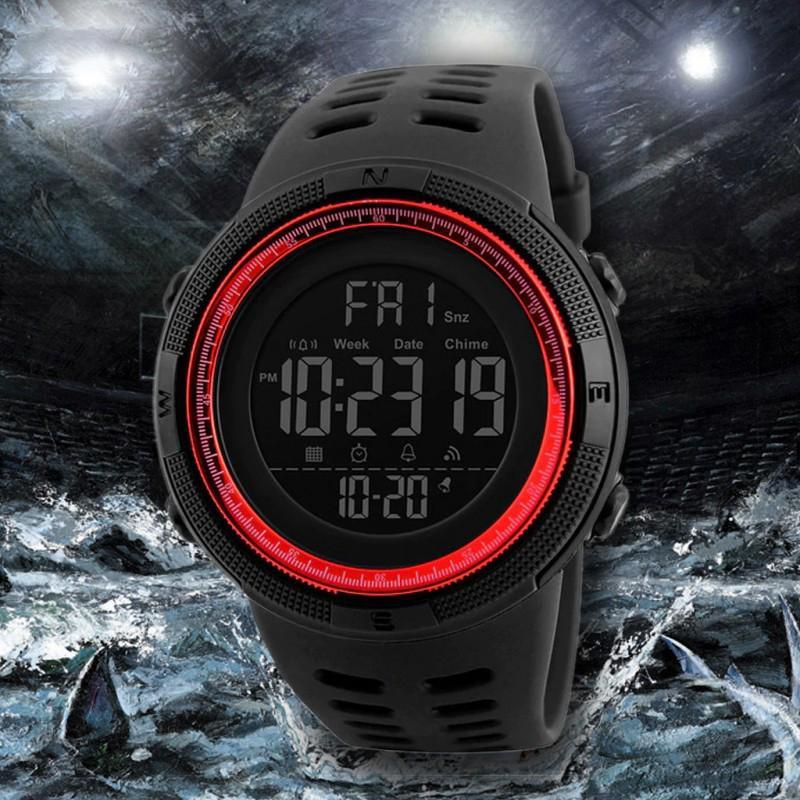 1251 Digital LED Waterproof Outdoor Sports Watch