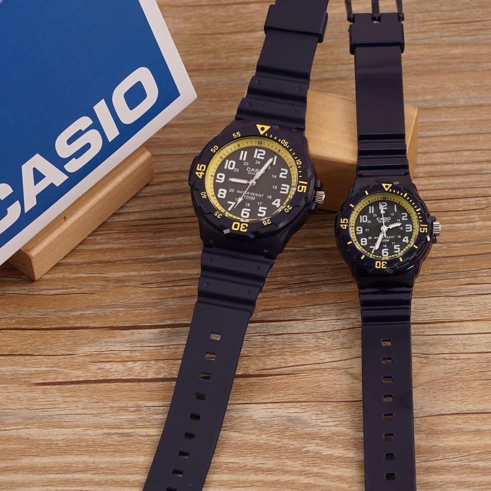 Casio couple watch waterproof with box #CA1706/1707